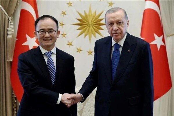 Büyükelçi Jiang, Çin Cumhurbaşkanı Xi Jinping’in Cumhurbaşkanı Erdoğan’a içten selamlarını ve en