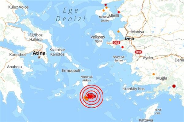 Boğaziçi Üniversitesi Kandilli Rasathanesi ve Deprem Araştırma Enstitüsü (KRDAE) verilerine