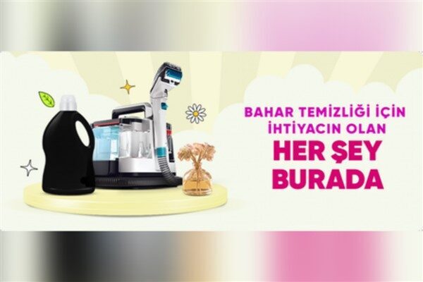 Artan temizlik ve düzen ihtiyacına yanıt veren Hepsiburada, Bahar Temizliği