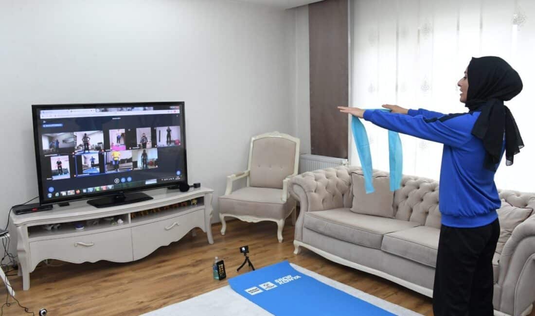 Konya Büyükşehir Belediyesi tarafından düzenlenen online spor eğitimlerinde 13. dönem