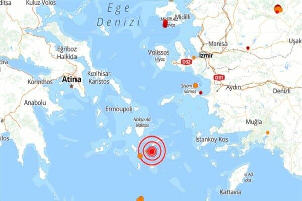 Boğaziçi Üniversitesi Kandilli Rasathanesi ve Deprem Araştırma Enstitüsü (KRDAE) verilerine