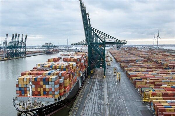 Antwerp-Bruges limanından yapılan bir basın açıklamasına göre, Antwerp limanı üzerinden