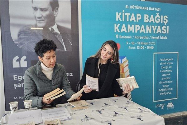 Bağışta bulunmak isteyen yurttaşlar Konak, Karşıyaka ve Bostanlı vapur iskelelerinde