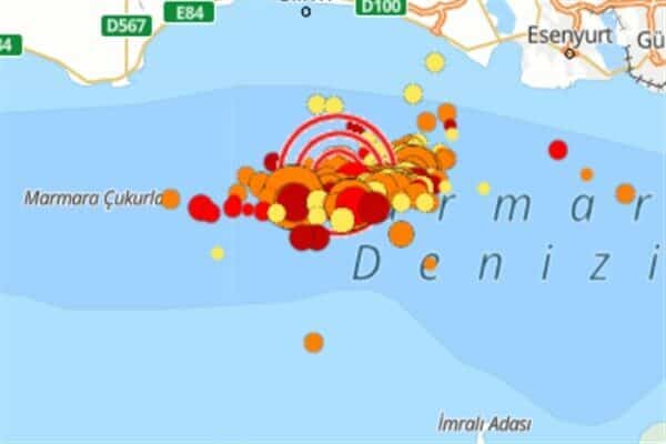 Boğaziçi Üniversitesi Kandilli Rasathanesi ve Deprem Araştırma Enstitüsü (KRDAE), verilerine