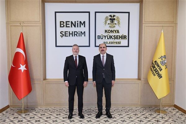 Konya Büyükşehir Belediyesi Taş Bina’da gerçekleşen ziyaretten duyduğu memnuniyeti dile