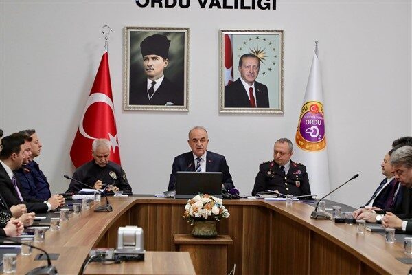 Ordu Valisi Muammer Erol, mart ayında asayiş olayları ile ilgili