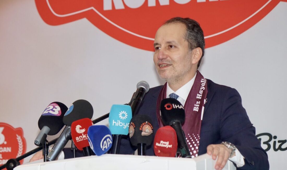 Yeniden Refah Partisi Elazığ İl Başkanlığı, Elazığ'da İl Kongresi gerçekleştirdi.