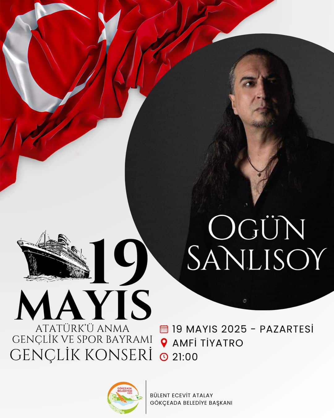Gökçeada'da Ogün Sanlısoy konseri!