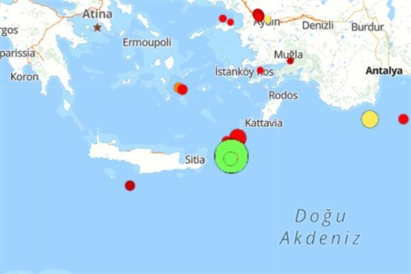 Boğaziçi Üniversitesi Kandilli Rasathanesi ve Deprem Araştırma Enstitüsü (KRDAE) verilerine