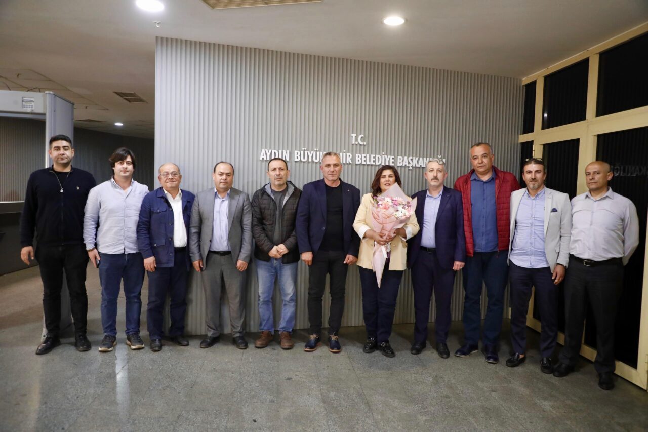 Aydın Büyükşehir Belediye Başkanı Özlem Çerçioğlu'na nazik ziyaret! Bülent Akgün,