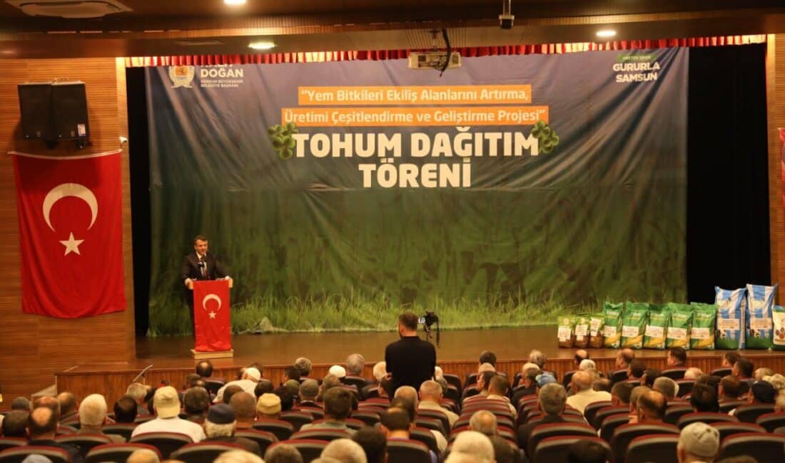Samsun Büyükşehir Belediye Başkanı Halit Doğan, tarımsal kalkınmaya destek olmak
