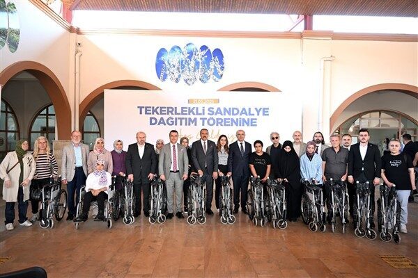 Tekerlekli Sandalye Dağıtım Töreni’nde bir konuşma gerçekleştiren Malatya Büyükşehir Belediye