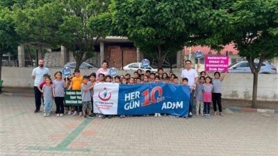 Etkinlikte, çocukluk çağında hareketli yaşam alışkanlıklarının kazandırılmasının önemi vurgulandı. Katılımcılara