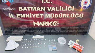 Batman Narkotik Suçlarla Mücadele Şube Müdürlüğü, uyuşturucu ticareti yapan şahıslara