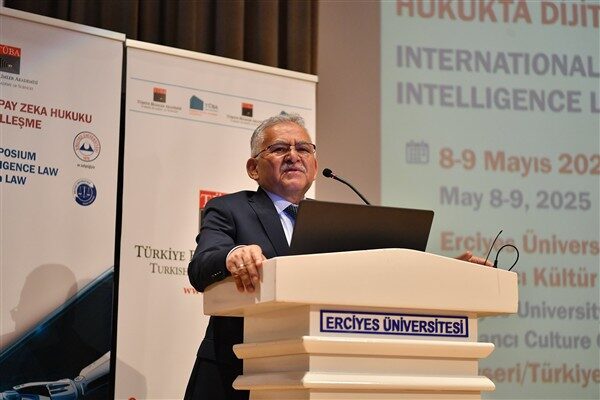 Erciyes Üniversitesi'nde düzenlenen Uluslararası Yapay Zeka Hukuku Sempozyumu'na, Kayseri Büyükşehir