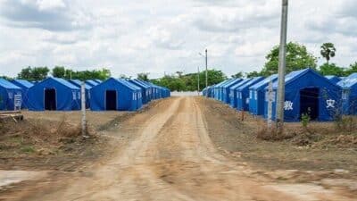 Çin hükümeti tarafından Myanmar'a gönderilen 11. grup insani yardım malzemeleri