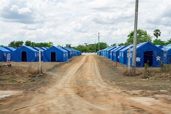Çin hükümeti tarafından Myanmar'a gönderilen 11. grup insani yardım malzemeleri