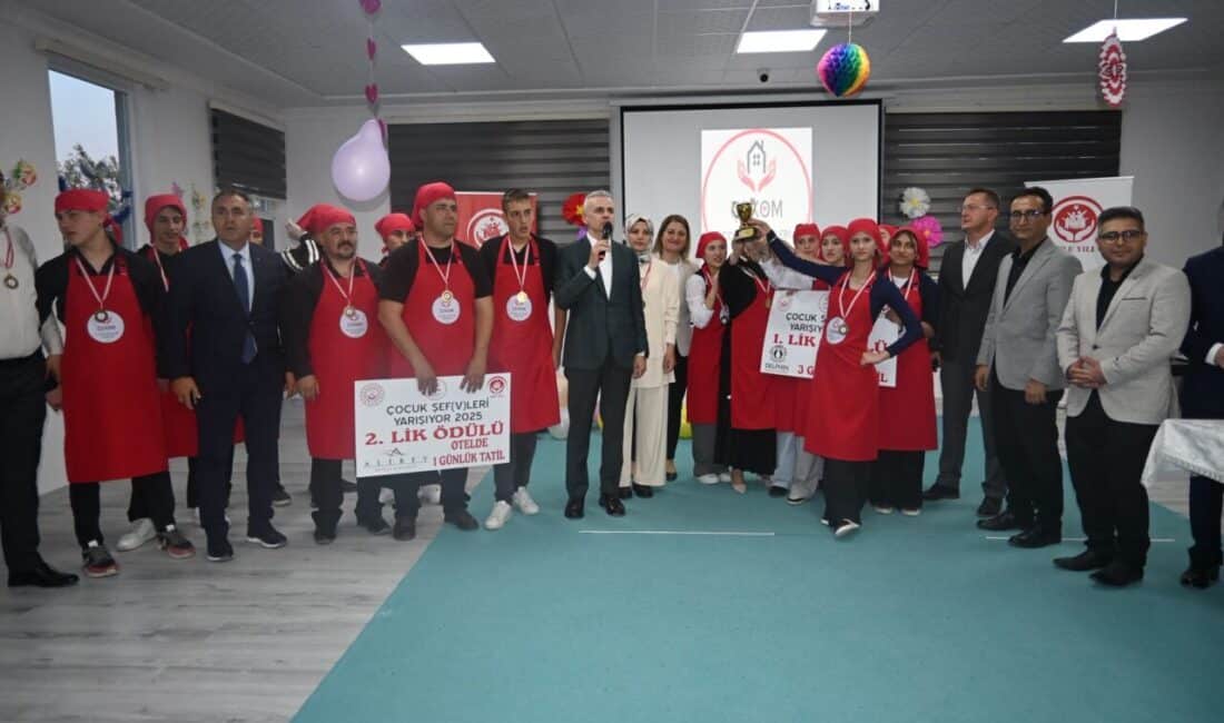 Çocuk Evleri Koordinasyon Merkezi'nde düzenlenen yarışmada, çocuklar hünerlerini sergileyerek jüriden