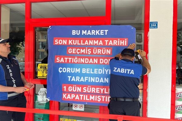 Marketlere yönelik son tüketim tarihi geçmiş ürün ve reyon kasa