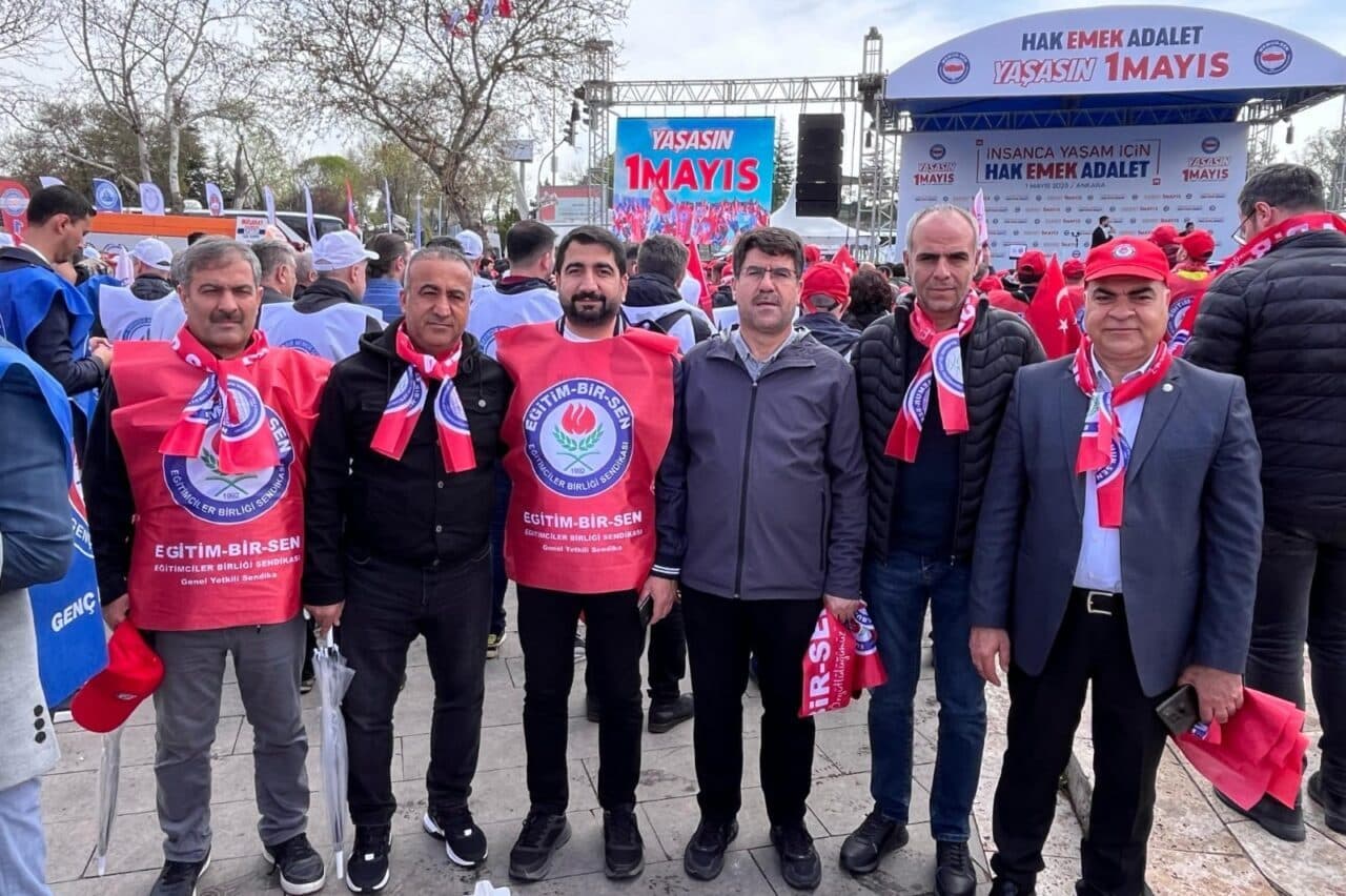Memur-Sen ve Eğitim-Bir-Sen İl Başkanı İbrahim Coşkun, 1 Mayıs Emek