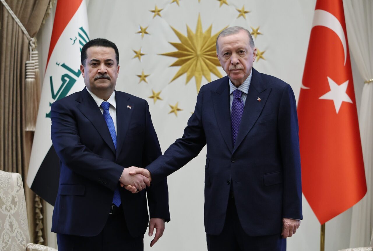 Cumhurbaşkanı Recep Tayyip Erdoğan, Irak Başbakanı Muhammed Şiya Sudani'yi resmi