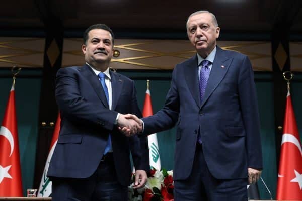 Cumhurbaşkanı Recep Tayyip Erdoğan ve Irak Başbakanı Muhammed Şiya es-Sudani'nin