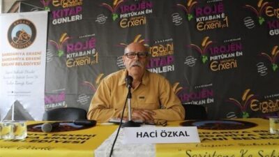 Diyarbakır Ergani ilçesinde düzenlenen "Ergani 1. Kitap Günleri"nde yazar Hacı