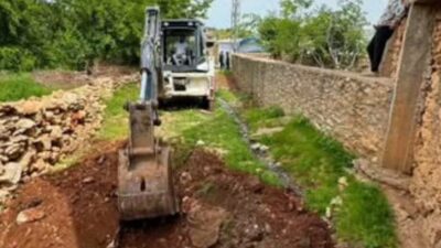 Eğil Belediyesi, Selman Mahallesi'nde lavabo ve tuvalet atık sularının tahliyesi