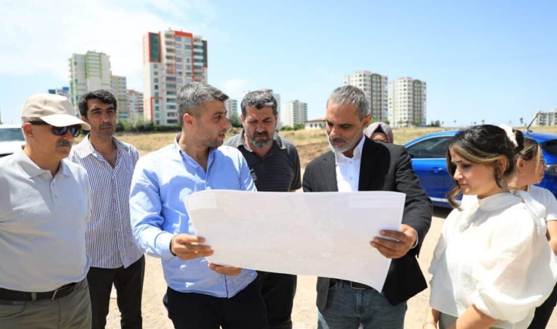 Fen İşleri Müdürlüğü ekiplerinin, Barış Mahallesi ikinci etap afet konutları