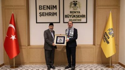 Filistin Alimler Heyeti Başkanı Dr. Tekruri, Konya Büyükşehir Belediye Başkanı