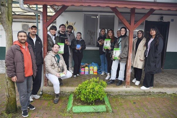Gastronomi ve Mutfak Sanatları Bölümü öğrencileri, hayvan barınağı projelerine Giresun