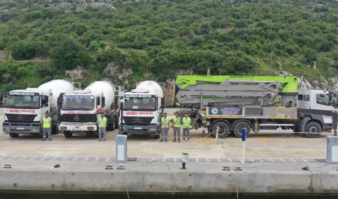 Gazipaşa Belediyesi, 2022-2024 arasında yapılan yatırımlarla beton üretim kapasitesini artırdı.