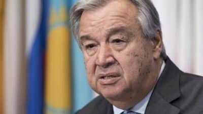 Birleşmiş Milletler (BM) Genel Sekreteri Antonio Guterres, Almanya Başbakanı Friedrich