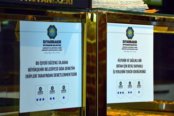Diyarbakır Büyükşehir Belediyesi Sağlık İşleri Dairesi Başkanlığı’na bağlı Gıda Denetim