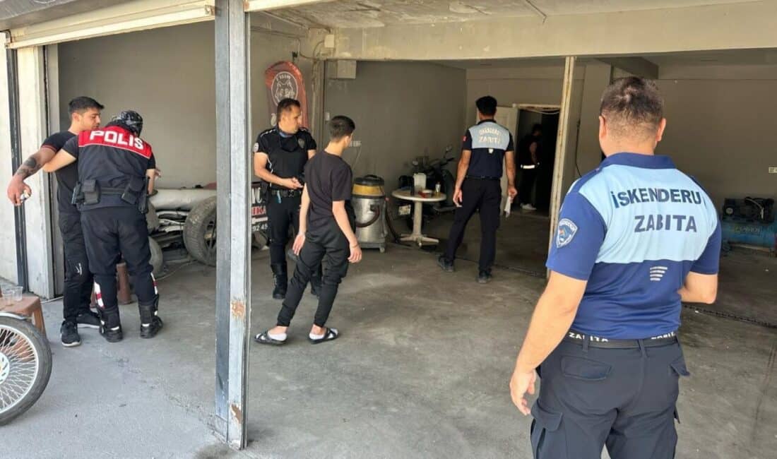 Hatay Emniyet Müdürlüğü koordinesinde İskenderun genelinde faaliyet gösteren oto yıkama