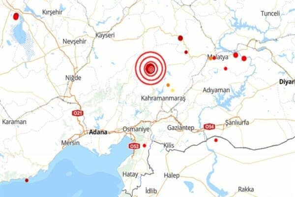 Boğaziçi Üniversitesi Kandilli Rasathanesi ve Deprem Araştırma Enstitüsü (KRDAE) verilerine