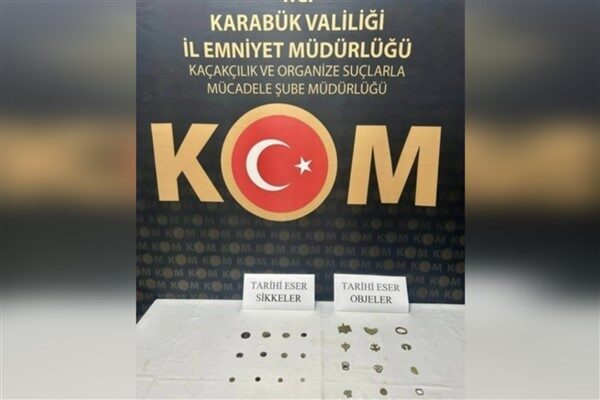Karabük İl Emniyet Müdürlüğü, Eskipazar ilçesinde düzenlediği operasyonda 12 sikke