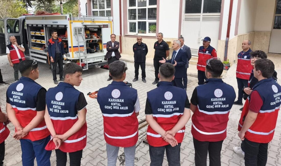 Karaman İl Milli Eğitim Müdürlüğü tarafından düzenlenen etkinlikte öğrencilere iş