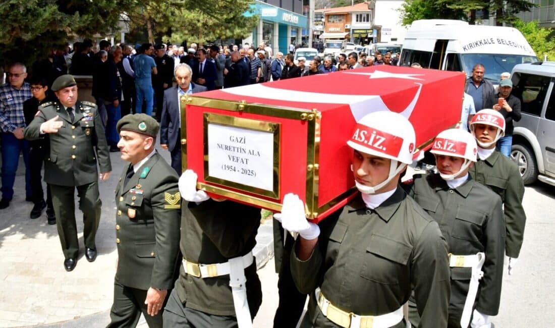 Kahraman Kıbrıs Gazisi Nurettin Ala, Kırşehir'de toprağa verildi. Valilikten yapılan