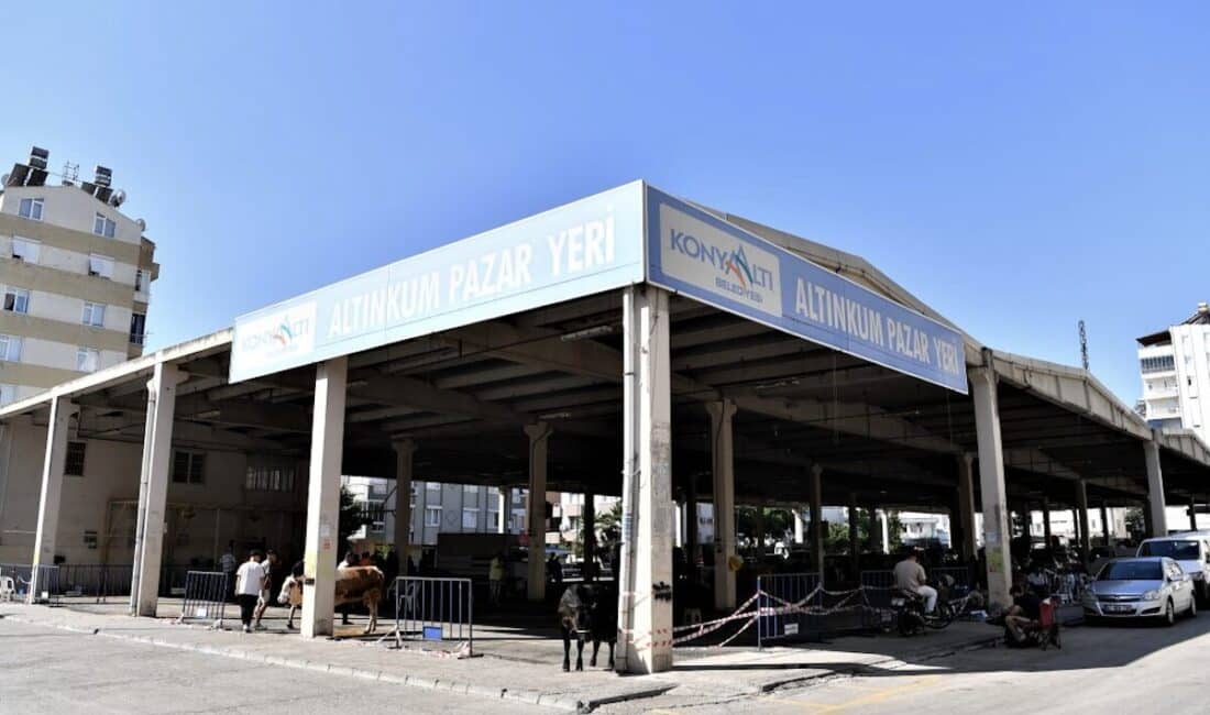 Büyükbaş hayvan kesimleri Altınkum Kapalı Pazar Yeri’nde, küçükbaş hayvan kesimleri