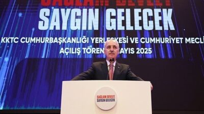 TBMM Başkanı Numan Kurtulmuş, Cumhurbaşkanı Erdoğan'ın katılımıyla gerçekleşen "KKTC Cumhurbaşkanlığı