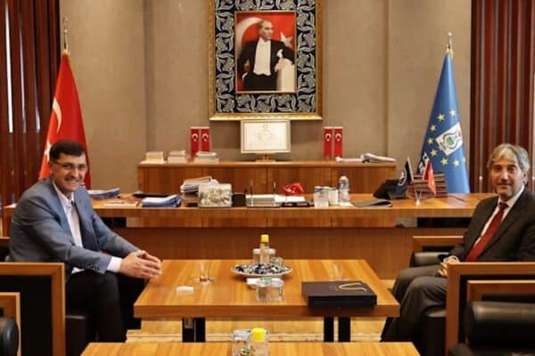 Ziyarette eğitim alanındaki güncel gelişmeler değerlendirilirken, belediye ile Milli Eğitim