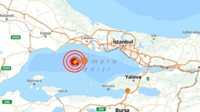 Boğaziçi Üniversitesi Kandilli Rasathanesi ve Deprem Araştırma Enstitüsü (KRDAE) verilerine