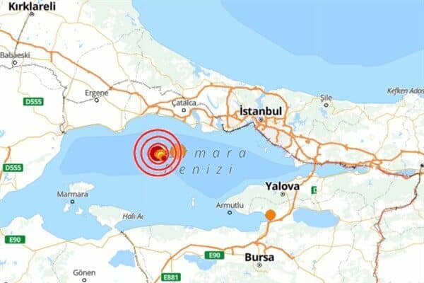 Boğaziçi Üniversitesi Kandilli Rasathanesi ve Deprem Araştırma Enstitüsü (KRDAE) verilerine