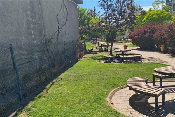Park ve Bahçeler Müdürlüğü ekipleri tarafından gerçekleştirilen çalışmalarda çim alanlar