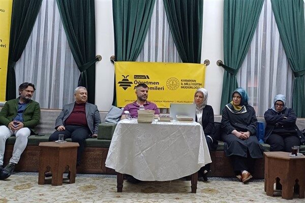 Gazi Kultur Sanat Merkezi'nde gerçekleşen etkinlikte Karamanoğlu Mehmetbey Üniversitesi Öğretim