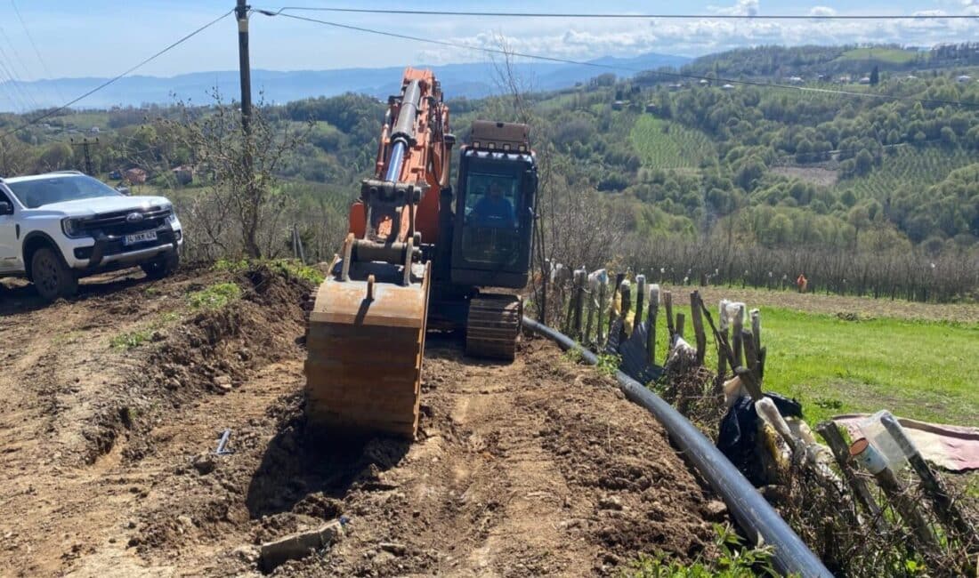 Ordu Büyükşehir Belediyesinin il genelinde sürdürdüğü içme suyu çalışmalarına hız