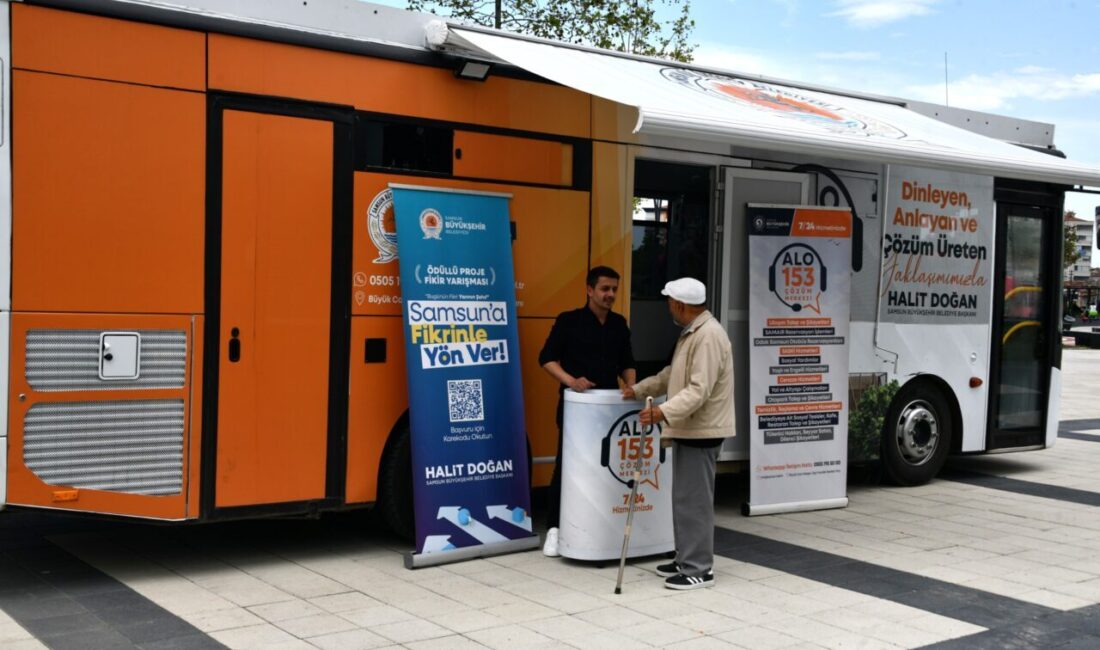 Mobil araçlarla ilçeleri gezen Alo 153 Çözüm Merkezi ekipleri, vatandaşların