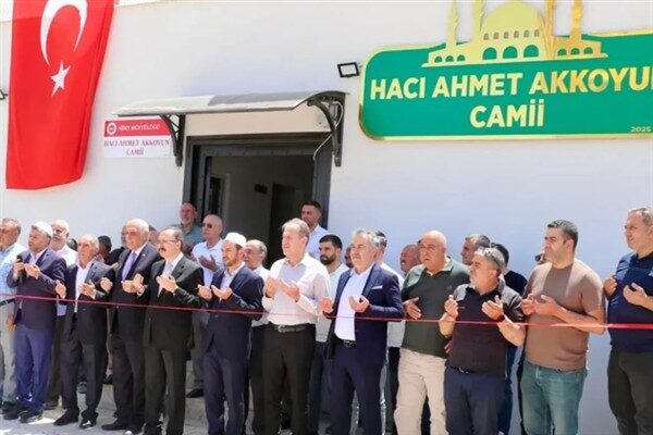 Veysel Karani Mahallesi’nde inşa edilen Hacı Ahmet Akkoyun Camisi’nin açılış