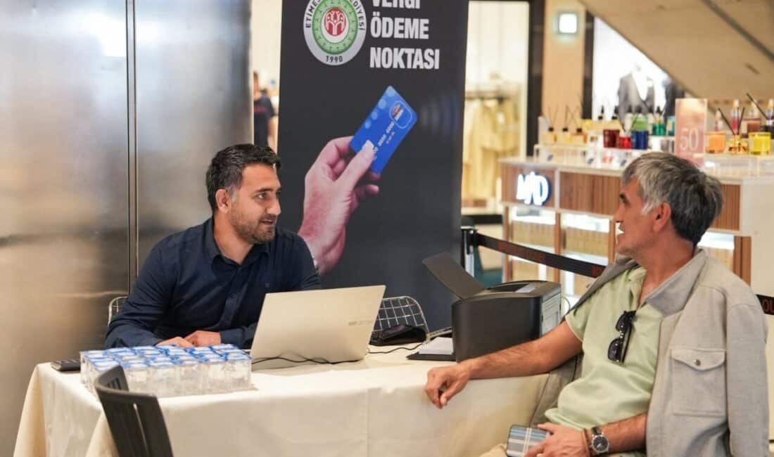 Yeni uygulama sayesinde, vatandaşlar belediyeye ait vergi ödemelerini alışveriş merkezindeki